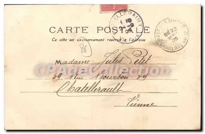Brzegi Wienne w Châtellerault — Pejzaż Środkowej Francji, n°73 — Rewers