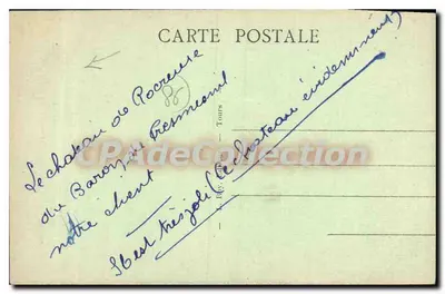 Castelo de ROCREUSE — Castelo localizado na comuna de Mairé (Vienne) — LR — Verso