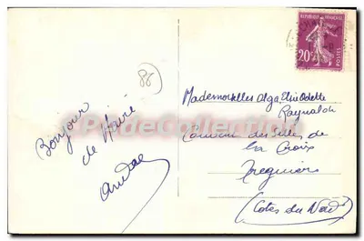 Méré (Yonne) - Rocreuse, lado oeste — C. Algret em La Haye-Descartes (I.-L.) — Verso