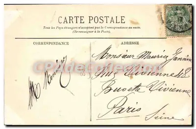 Poitiers — A Caserna do 33º de Artilharia — LL. Novas Galerias — Poitiers. — Verso