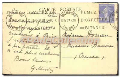 Châtellerault — Bulwar Blossac — Wydawca: Hot. Bombier-Mâcon — Rewers