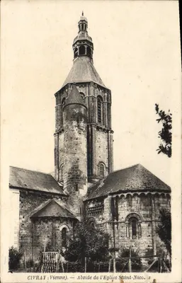 Civray (Vienne) — Abside da Igreja de São Nicolau