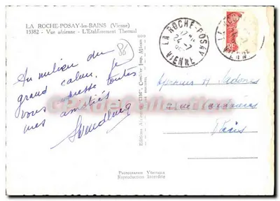 La Roche-Posay - Vista aérea - O Estabelecimento Termal — Edições A. CIM, Mâcon — Verso