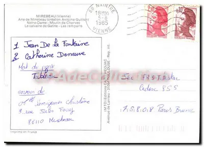Mirebeau — Cabraire, Igrejas, Muralhas — (MTO) Éditions de Larrieu — Verso