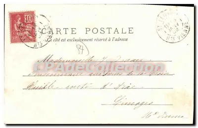 Saint-Léonard, il Ponte di Noblat — Vicinanze di Limoges - 36 — editore sconosciuto, numero di serie 36 — Verso