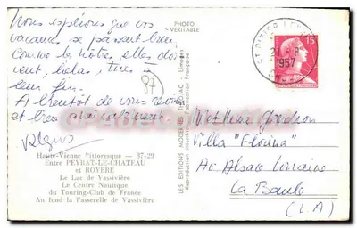Jezioro Vassivière — widok jeziora z jachtami — Théojac — Rewers