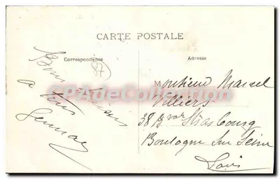 Limoges - Most św. Etienne — widok mostu i rzeki z kobietami prasującymi — wydawca nieodczytalny, numer seryjny 3 — Rewers