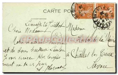 Limoges — Hôtel de Ville — Wyd. Courrier du Centre, Limoges — Rewers