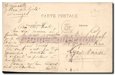 Limoges — A Vienne e o Ponte St-Martial — Ed. das Novas Galerias, Limoges — Verso