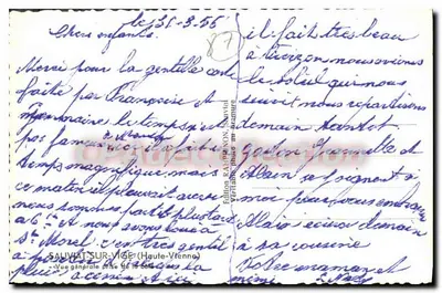 Salvayat-sur-Vige — Vista geral tirada da colina — Édition RAMPON, Véritables Vues — Verso