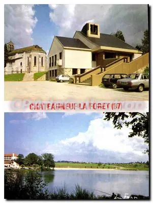 Châteauneuf-la-Forêt (87) — igreja e lago — TEPEC Edições
