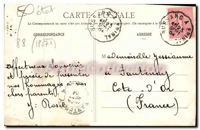 St-MAURICE-sur-MOSELLE z Ballon de Servance — Fotografia E. Notter, Le Thillot — Rewers