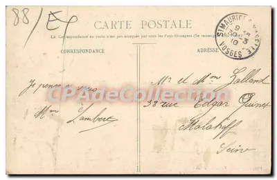 St-MAURICE-sur-MOSELLE — O Balão de Servance — Viagens ilustradas — Verso