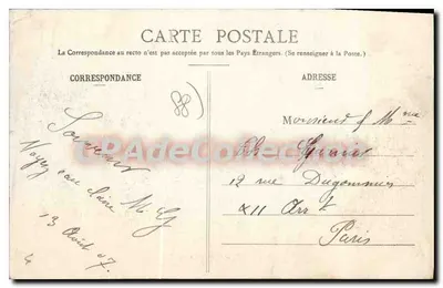 Épinal - Às 5 Horas da Manhã — Imp. Ad. Woëch - Saint-Dié (Depositado) N° 1813 — Verso