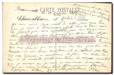 Mensaje de Épinal — Aves portadores de tarjetas postales — A. Boutellier, editor fotográfico, Épinal — Reverso