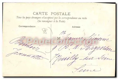 Epinal — Círculo de Oficiales y calle Gambetta — Fototipia Klein y Cie Epinal — Reverso