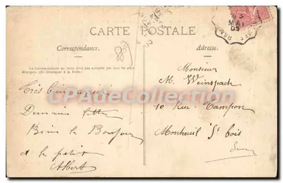Rambervillers - A Caserna do 17º Batalhão de Caçadores — E. Birion Édit. Rambervillers — Verso