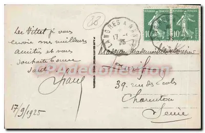 Vittele - Avenue Ambroise Bouloumié — widok Hotelu Europejskiego — wydawca nieznany, nr 37 — Rewers