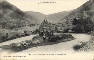 Tại Valtin, với cảnh quan nhìn ra đỉnh Louschpach — Các dãy núi cao Vosges — Ad. Weick, Saint-Dié, N° 8879