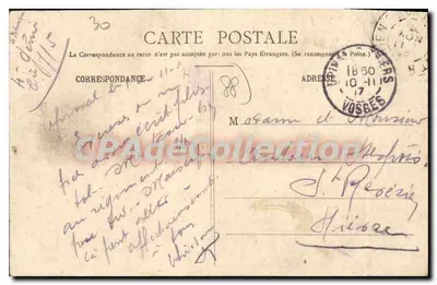 Épinal — Kaszern Madeleine, ogólny widok — Fototypia Paul Testart, Épinal — Rewers