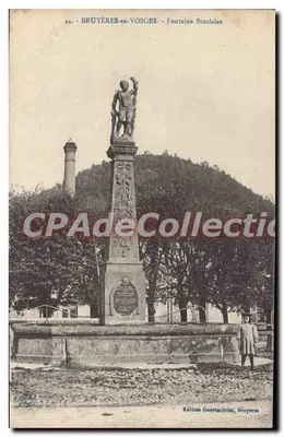 Bruyères-en-Vosges — Fontaine Stanislas — Edição Guerra-Briot, n°44