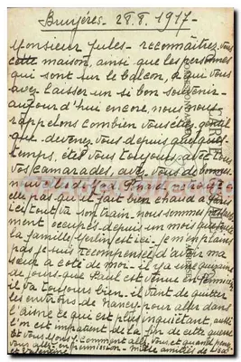 Bruyères-en-Vosges — A Cabée — Edição Guerre-Briot, Bruyères — Verso