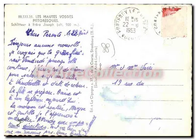 La Cigo — Schlitteur à Frère Joseph (alt. 900 m) — Éd. La Cigo — Rewers