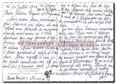 Bains-les-Bains — ogólne widoki — Zakład Kurortowy — Rewers