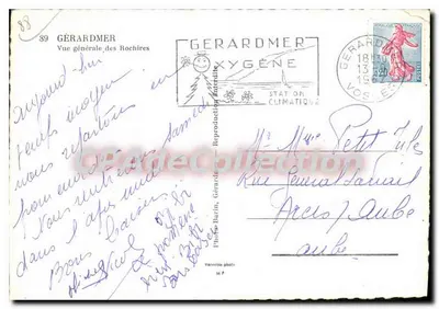 Gérardmer — Ogólny widok Rochires — Photo Barin nr 89 — Rewers