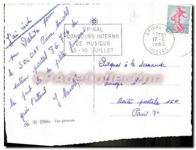 Epinal — Ogólny widok — Wydawca CPAdeCollection, nr 190 — Rewers