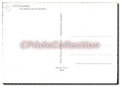 Gérardmer — Ogólny widok z Goutridots — Foto Barin — Rewers