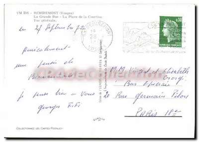 Remiremont — Ogólny widok — Wydawnictwo Europy — Rewers