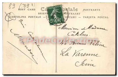 Arcy-sur-Cure — De Cure richting de Grotte van de Fées — ND Phai — Achterkant