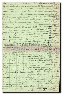 Blénneau (Yonne) — O Castelo, o Donzel — Edição Fotográfica, n°33 — Verso