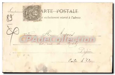 Bléneau - Der Bergfried des Schlosses — Verlag M. H. P. Brameau (Tarn) — Serie N. 4 — Rückseite