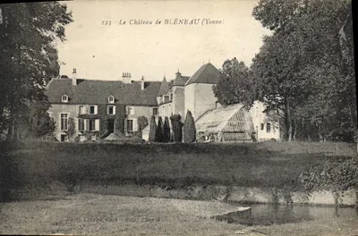 O Castelo de BLÈNEAU (Yonne) — Foto Lesage, Gien — Ed. Coupat — n°123