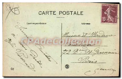 O Castelo de BLÈNEAU (Yonne) — Foto Lesage, Gien — Ed. Coupat — n°123 — Verso