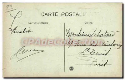 Bléneau (Yonne) — O Élang do Coudray — editor desconhecido, n° 130 — Verso