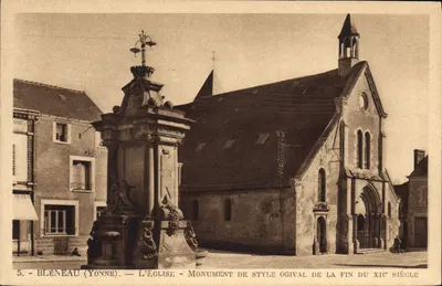 Blénéau (Yonne) — A Igreja — Monumento de estilo ogival do final do século XII