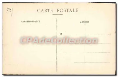 Druyes (Yonne) - Katedra - Front zachodni — kolekcja L.D. Seub — Rewers