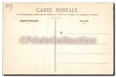 Auxerre Stare — Widok miasta i wejścia przez most w 1827 — Vision Touré, N° 302 — Rewers
