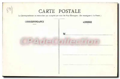 Auxerre — Stare Miasto — Stare Biskupstwo, dziś Hotel Prefektury — Wydawnictwo Ponlot & Auxerre, N° 13 — Rewers