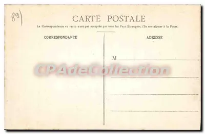 Auxerre Starsze — Widok na Wieżę z Zegarem i Plac zwany Placem Rady Miejskiej (Koniec XVIII wieku) — Wydawnictwo Tendot, Auxerre, nr 517 — Rewers
