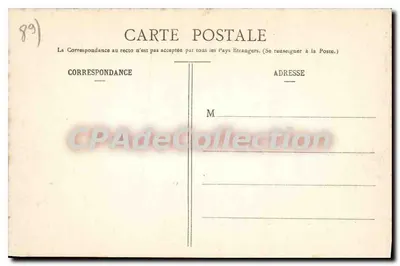 Auxerre Starsze — Widok miasta i wejścia przez most w 1827 — Wydawnictwo Topo, Auxerre, N° 302 — Rewers