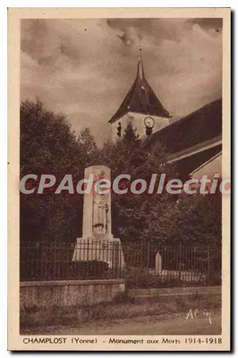 Champlost (Yonne) — Monument aos Mortos 1914-1918 — Alvin