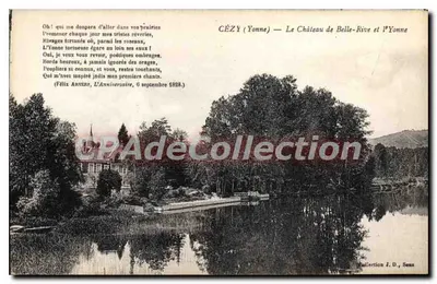 Cézy (Yonne) — O Castelo de Belle-Rive e a Yonne