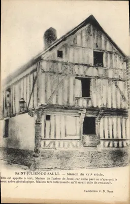 Saint-Julien-du-Sault — Casa do século XVII — Coleção J. D. Sens