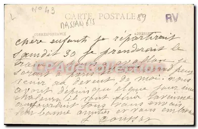 Wąwóz Serein — MASSANGIS — Pothain wyd. Avallon — Rewers