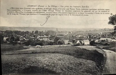 Armeau (Yonne) — O Village — Vista tirada das alturas sudeste