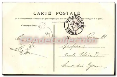 Joigny — Promenade du Midi — Imp.-lib. H. Hamelin, Joigny — Verso